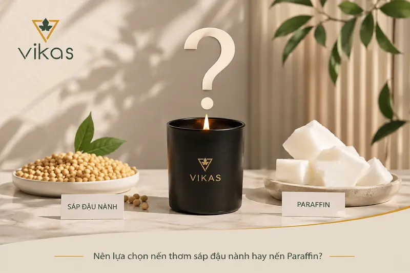 nến thơm sáp đậu nành vikas